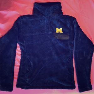 Fuzzy Michigan sweater